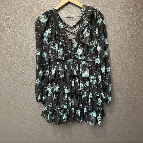 Altar'd State Maisley Ruffle Floral Mini Dress - Picture 2 of 11